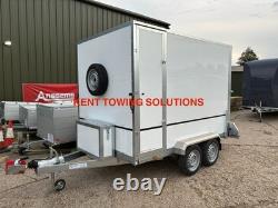 Nouveau remorque box van freinée Tickners GB966 2,74m x 1,83m x 1,98m avec porte latérale 1800kg