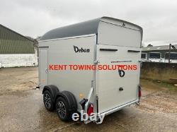 Nouveau remorque fourgon Debon C500 à double essieu en gris 2000KG PMA + porte + rampe + jantes en alliage