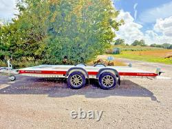 Nouveau remorqueur Brian James A Transporter à double essieu 13 pieds x 6 pieds 2,7 tonnes avec rampe pour voiture