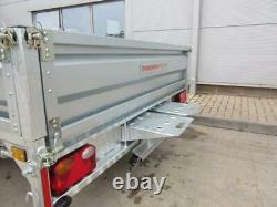 Nouvelle Indespension Ftl35146 14x6 Flat Bed Trailer Twin Axle Sides Ramp Spare Wheel