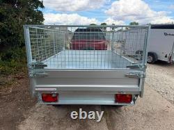 Nouvelle remorque benne électrique Debon PW0.2 avec ridelles grillagées, 2000 kg, 8 pi x 5 pi TTC