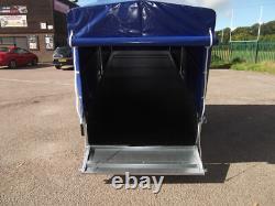 Nouvelle remorque boîte petite pour camping-car 9 FT x 4 FT à double essieu 2,70 x 1,32 m + housse 150 cm