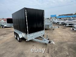 Nouvelle remorque fourgon 10x5 2700 kg PTAC, double essieu, robuste, remorque auto/van ALKO + rampes