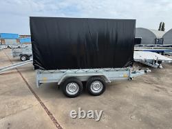 Nouvelle remorque fourgon 10x5 2700 kg PTAC, double essieu, robuste, remorque auto/van ALKO + rampes