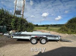 Nouvelle remorque porte-engins Brian James 11 pieds x 6 pieds à double essieu avec rampes 3,5 tonnes 3 500 kg