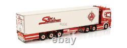 Pour WSI pour SCANIA R CR20H 6X2 TWIN STEER REEFER TRAILER-3 AXLE 1/50 Modèle de camion