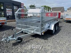 REMORQUE NIEWIADOW JUMELLE NEUVE DE 10 PIEDS X 5 PIEDS AVEC MESH DE 40CM 750KG