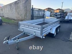 REMORQUE PLATE NIEWIADOW JUMELE À AXES DOUBLE 10 pieds X 5 pieds 750KG NEUVE
