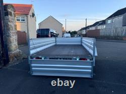 REMORQUE PLATE NIEWIADOW JUMELE À AXES DOUBLE 10 pieds X 5 pieds 750KG NEUVE