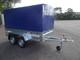 Remorque 9ftx4ft À Double Essieu Boîte Petite Caravane 2,70 X 1,32 M + Housse De 150 Cm