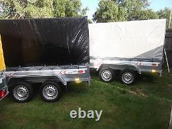 Remorque 9ftx4ft Twin Axle Box 2,70 X 1,32 M +150cm Couverture