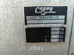 Remorque Caddy Trailer 640 à double essieu avec bâche imperméable, 6 pi x 4 pi, en acier