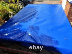 Remorque Caddy Trailer 640 à double essieu avec bâche imperméable, 6 pi x 4 pi, en acier