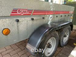 Remorque Caddy Trailer 640 à double essieu avec bâche imperméable, 6 pi x 4 pi, en acier