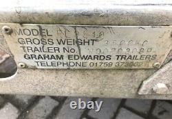 Remorque Graham Edwards 3500kg Essieu Jumeau 3 Ton Digger Trailer/ Car Transporter