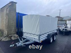 Remorque Neuve 10ft x 5ft À Double Essieu Avec Cadre Et Housse 1300KG Freinée