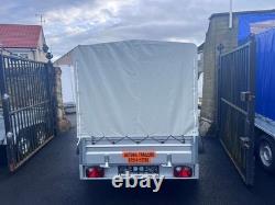 Remorque Neuve 10ft x 5ft À Double Essieu Avec Cadre Et Housse 1300KG Freinée