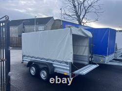 Remorque Neuve 10ft x 5ft À Double Essieu Avec Cadre Et Housse 1300KG Freinée