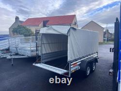 Remorque Neuve 10ft x 5ft À Double Essieu Avec Cadre Et Housse 1300KG Freinée