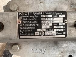 Remorque Phoenix à double essieu, à peine utilisée, stockée en intérieur, entièrement équipée, 4 m, 2 T