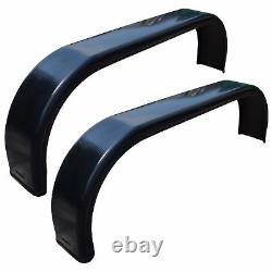 Remorque Twin Axle Tandem Mudguard Wing Fender 13 / 14 Roues 61 X 8 Paires