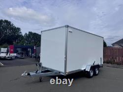 Remorque à benne double essieu toute neuve 400cm x 200cm x 200cm avec portes de grange 2700kg Bra