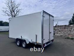 Remorque à benne double essieu toute neuve 400cm x 200cm x 200cm avec portes de grange 2700kg Bra