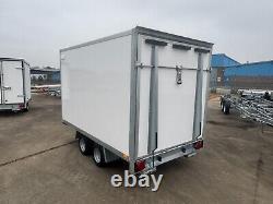 Remorque à caisse 3m x 1,8m 2700kg avec rampe arrière, double essieu, 10ft x 6ft x 6ftH