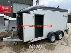 Remorque à caisse à double essieu Debon C700 12 pieds d’occasion 2025 rampe + porte + côtés en aluminium TVA incluse