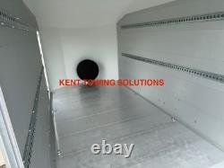 Remorque à caisse à double essieu Debon C700 12 pieds d’occasion 2025 rampe + porte + côtés en aluminium TVA incluse