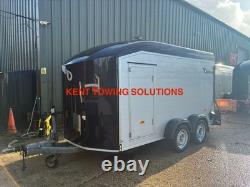 Remorque à caisse à double essieu Debon C700 de 12 pieds d'occasion 2022 avec rampe + porte + côtés en aluminium TTC