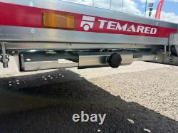 Remorque à double essieu 2000 kg 4 m x 1,8 m 13,2 pi x 6 pi Transporteur de voiture basculant + Contreplaqué