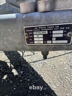 Remorque à double essieu Ivor Williams avec rampe d'occasion