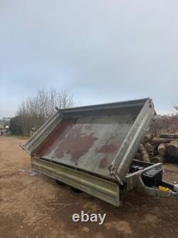 Remorque à double essieu basculante électrique hydraulique Brenderup 3 voies 3500KG robuste