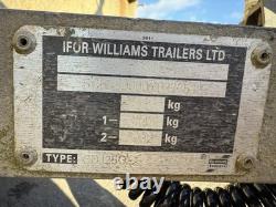 Remorque à essieu double freinée Ifor Williams GD125G entièrement révisée, nouvelles installations électriques