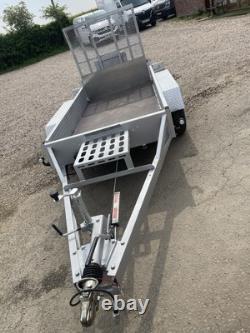 Remorque à plantes Mini Pelle 2700kg Indespension Double Essieu Queue de Castor Utilitaire
