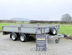 Remorque à plateau basculant Ifor Williams LM126 12 pieds (3500 kg) Ivor Nugent à double essieu