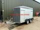 Remorque à Plateau Double Essieu Debon C500 D'occasion + Porte + Côtés En Aluminium 2000kg Ptac ? Pas De Tva