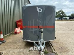 Remorque à plateau double essieu Debon C500 d'occasion + porte + côtés en aluminium 2000KG PTAC ? PAS DE TVA