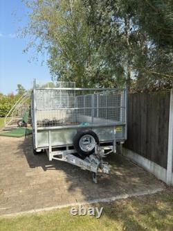 Remorque à ridelles Ifor Williams LM146 de 14 pieds, 3500 kg, à double essieu, avec côtés en grille, d’occasion