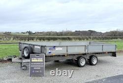 Remorque à ridelles à double essieu Ifor Williams LM166 16 pieds (3500 kg) Ivor LM146 LM186