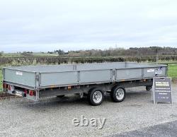 Remorque à ridelles à double essieu Ifor Williams LM166 16 pieds (3500 kg) Ivor LM146 LM186