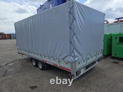 Remorque à ridelles bâchées CRH à deux essieux 3000 kg neuve 14'9 x 6'10 £3995 + TVA Car