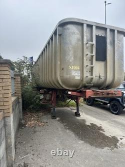 Remorque agricole basculante à double essieu, remorque à benne de vrac à 2 essieux