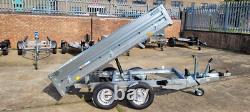 Remorque basculante hydraulique 8 x 5 ft à double essieu NEUVE 2700KG 3291 £ + TVA