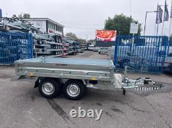 Remorque basculante hydraulique Tipper à double essieu 8 x 5 pi 2700 kg 3291 £ + TVA