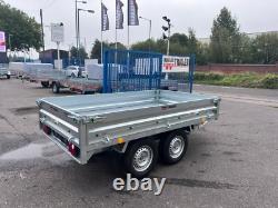 Remorque basculante hydraulique Tipper à double essieu 8 x 5 pi 2700 kg 3291 £ + TVA