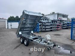 Remorque basculante hydraulique Tipper à double essieu 8 x 5 pi 2700 kg 3291 £ + TVA