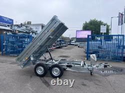 Remorque basculante hydraulique Tipper à double essieu 8 x 5 pi 2700 kg 3291 £ + TVA
