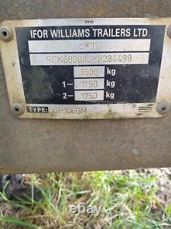 Remorque boîte à plantes pour ferme de stock de 3.5 tonnes à double essieu de la marque Ifor Williams à Prees SY13
